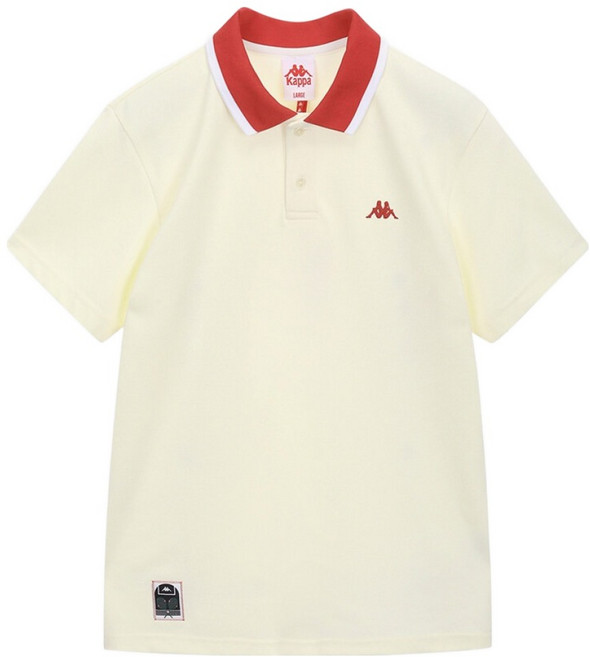 Kappa 男女通用 Green Court Polo衫 P232DUTS403, 淺黃色