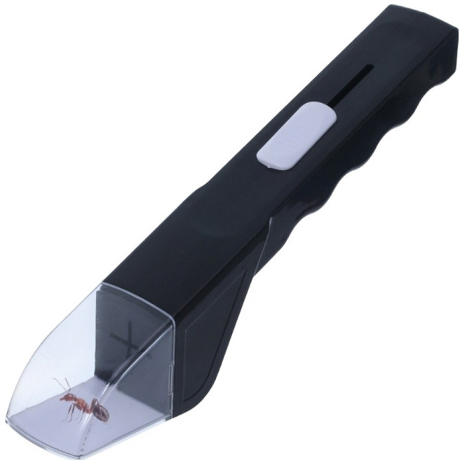 유인지화 핸디형 벌레 곤충 채집기 27 x 4.5 x 5.5 cm, 블랙, 1개