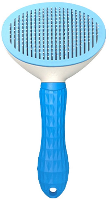 월드크린 반려동물 원터치 저자극 브러쉬, 블루, 1개