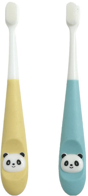 월드크린 강아지 초미세모 칫솔 150mm, 랜덤발송, 2개