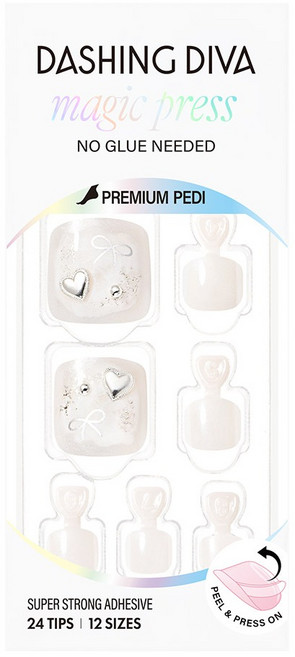 데싱디바 매직프레스 페디팁 세트, 리즈, 1개