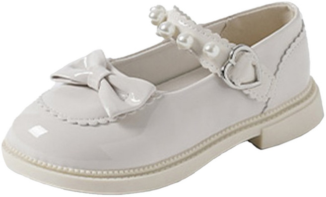 CHAAKAN SHOES 女童款亮面蝴蝶結魔鬼氈瑪麗珍平底鞋 PMEMR3g509
