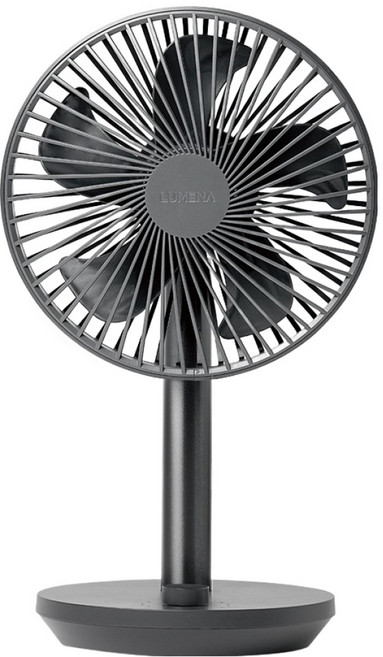루메나 프리미엄 무선 탁상용 선풍기 FAN STAND 4, 미드나잇그레이