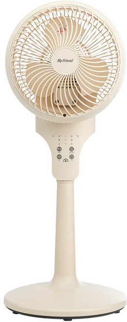 마이프랜드 3D 720도 입체회전 리모컨 에어 서큘레이터 샌드베이지, MFSB-250R