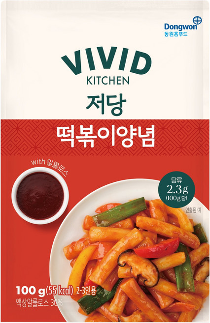 비비드키친 저당 떡볶이양념, 100g, 1개