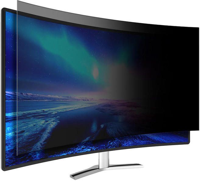 고부기 커브드 모니터 간편부착 블루라이트차단 프라이버시 사생활 보호 액정보호 필름 삼성 오디세이 G5 G55C 68.4cm, 1개