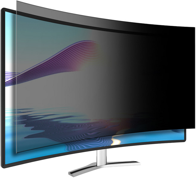 고부기 커브드 모니터 간편부착 블루라이트차단 프라이버시 사생활 보호 액정보호 필름 MSI G321CU 80cm, 1개