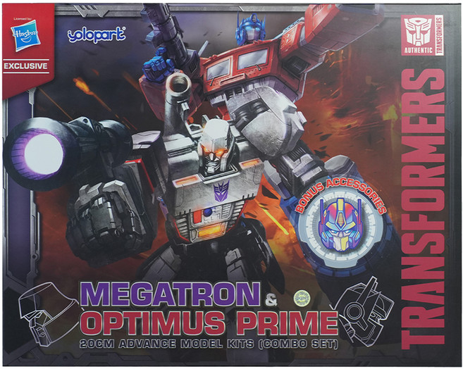 Hasbro 孩之寶 TRANSFORMERS 變形金剛 YP AMK G1 2件組 柯博文 + 密卡登, 混和顏色, 1盒