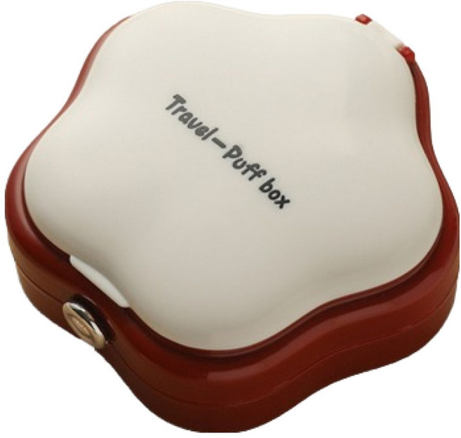 더플로우커머스 플라워 퍼프 케이스, 레드, 1개