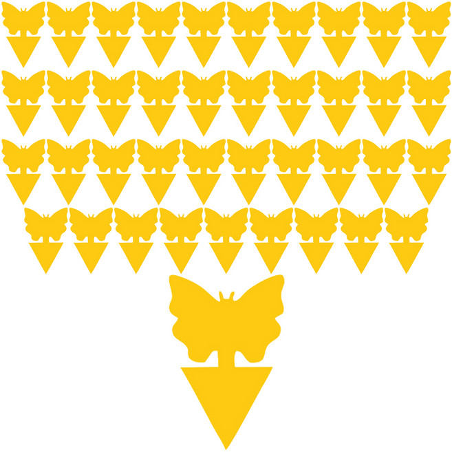 솜데이 벌레퇴치트랩 옐로우 13 x 8 cm, 40개, 1개입