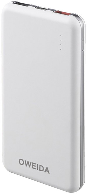 OWEIDA 歐威達 三輸出超急速快充行動電源 10000mAh QC3.0 + PD雙向, MD-BP-047, 白色