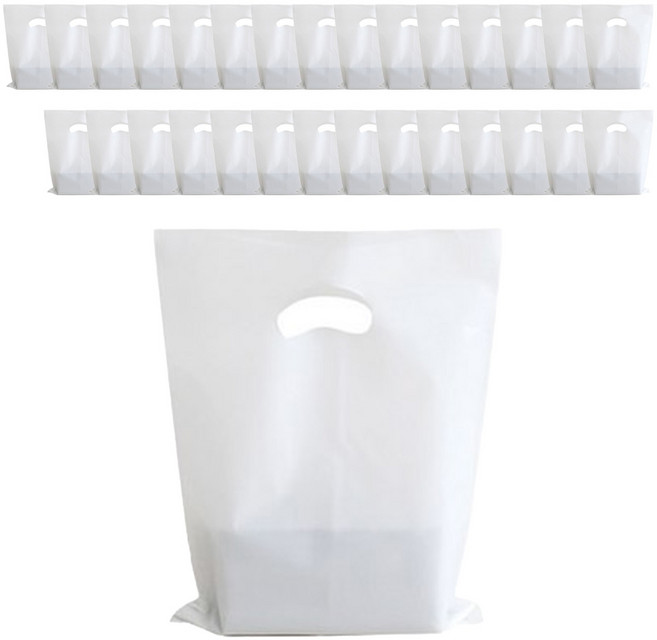 Sungwonvinyl 環形塑料袋 50 x 40cm 白色, 100ml, 100個