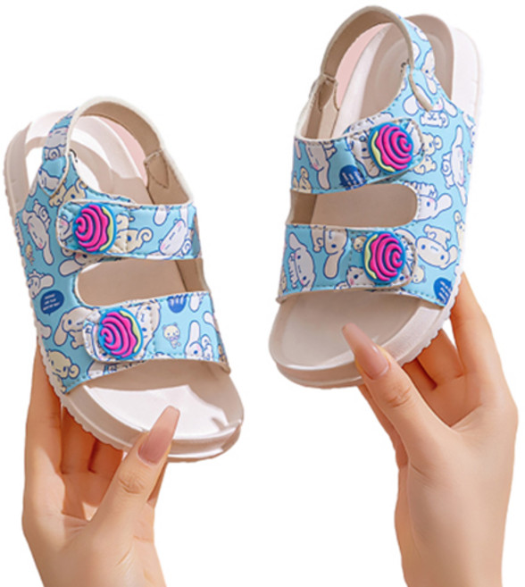 兒童三麗鷗角色魔鬼氈涼鞋