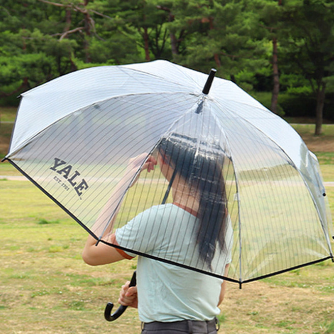 윙하우스 예일 스트라이프 투명 장우산 60cm YL0001