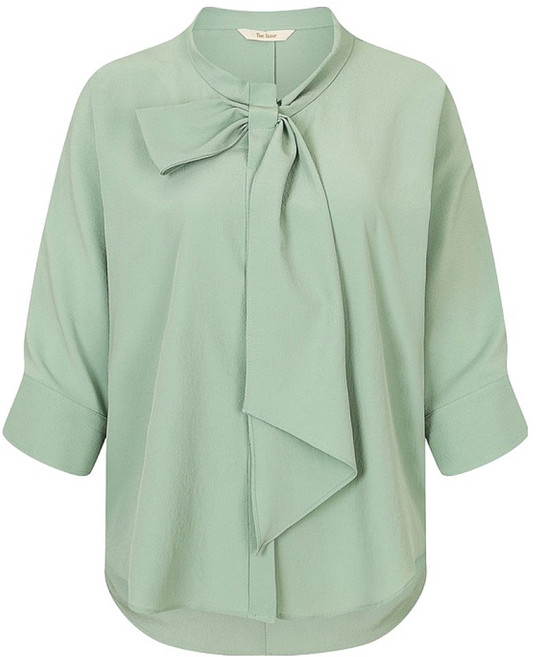 더아이잗 여성용 레글런 타이넥 블라우스 IN5A0BL16