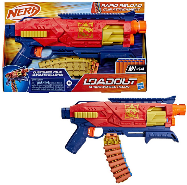 너프 해즈브로 로드아웃 섀도우스피드 리콘, 혼합색상, 1개