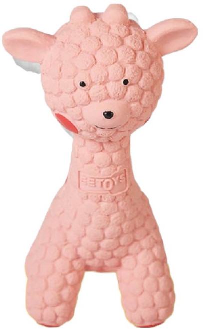 EETOYS 宜特 寵物乳膠球玩具, 粉色長頸鹿, 1個