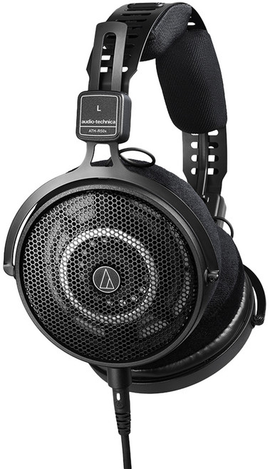 audio-technica 鐵三角 Wired 開放式 耳機 輕量舒適 大口徑驅動單元 黑色 監聽 ATH-R50x