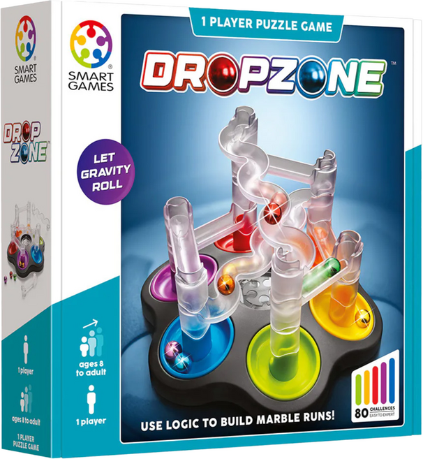 SMART GAMES 滾珠滑水道, 多色, 1盒
