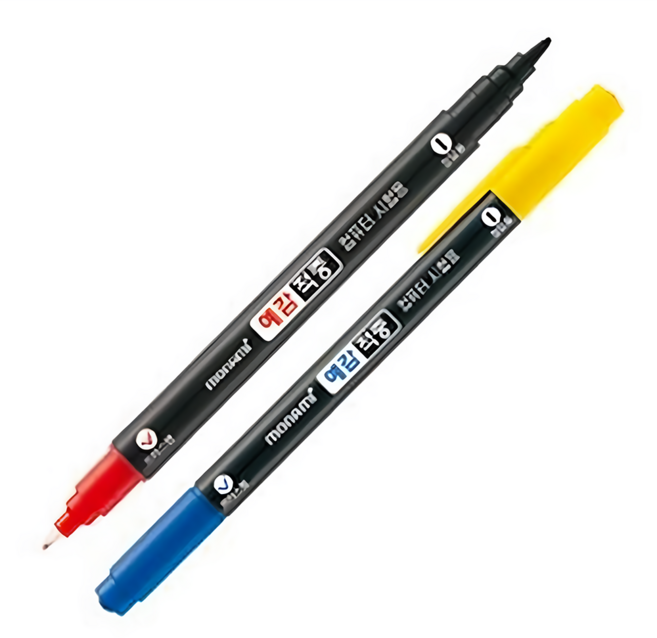 monAmi 預感擊中雙電腦簽字筆, 黑色 + 紅色 + 藍色, 12支