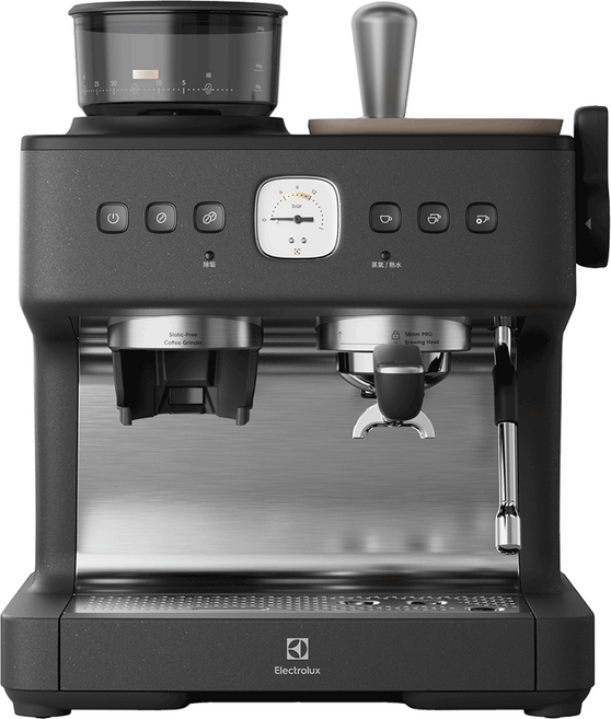 Electrolux 伊萊克斯 極致美味700半自動義式咖啡機, E7EC1-610P, 黑色