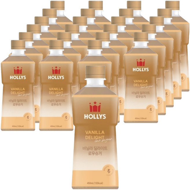 할리스 바닐라 딜라이트 로우슈거, 450ml, 24개