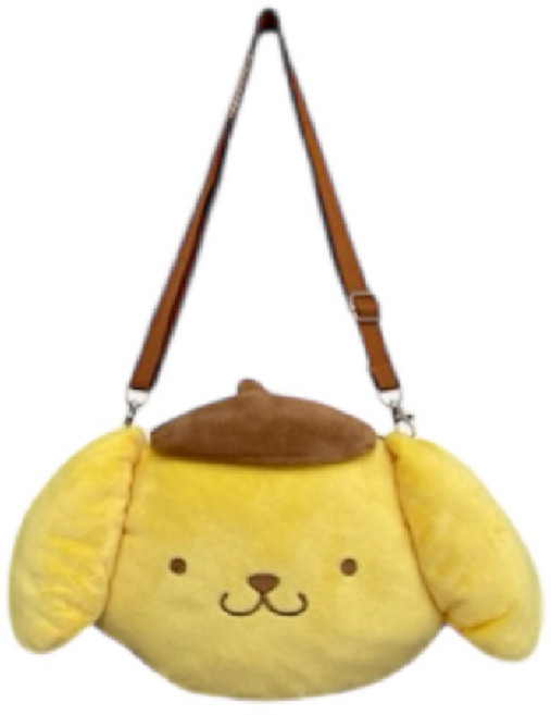 Sanrio 三麗鷗 造型斜背小包, 布丁狗 黃色