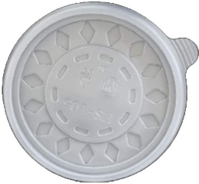 스완 일회용 국그릇 밥용기 뚜껑 지름 105mm, 100개, 1개입