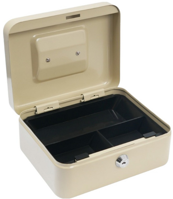 TRENY 鑰匙現金箱 20S 小, 米白色