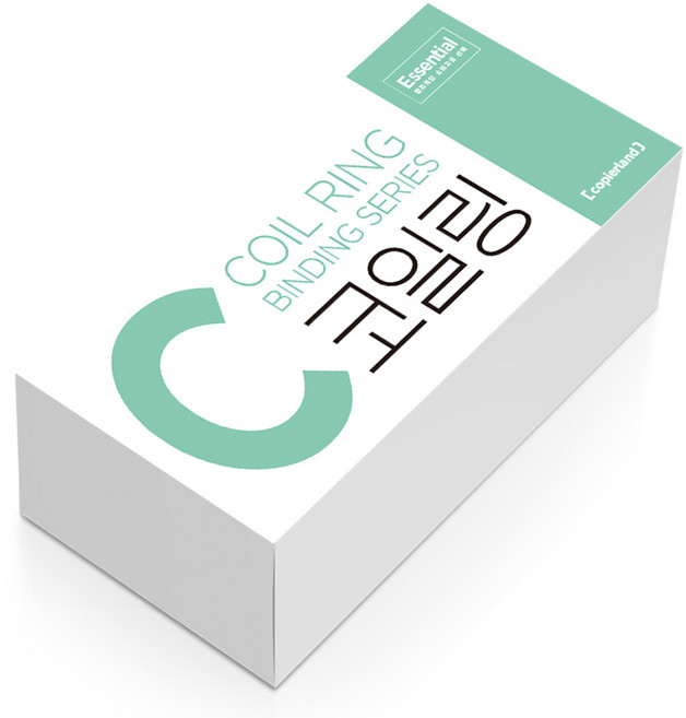 카피어랜드 에센셜 3:1 PVC 코일링 60개입, 블랙, 1개, 16mm