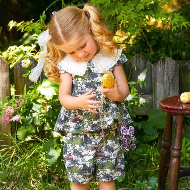 moimoln 兒童Greeny短袖上下衣套裝 M242STB70P90