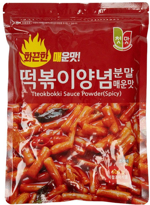 첫맛 떡볶이 양념분말 매운맛, 500g, 1개