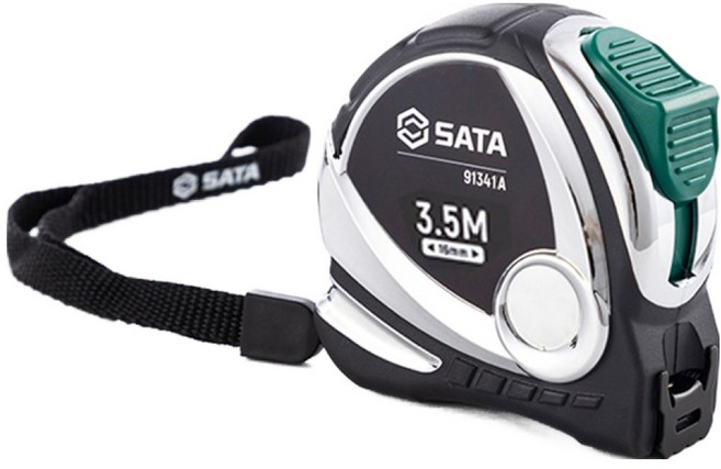 SATA 鍍鉻捲尺 3.5m x 16mm 91341A, 1個