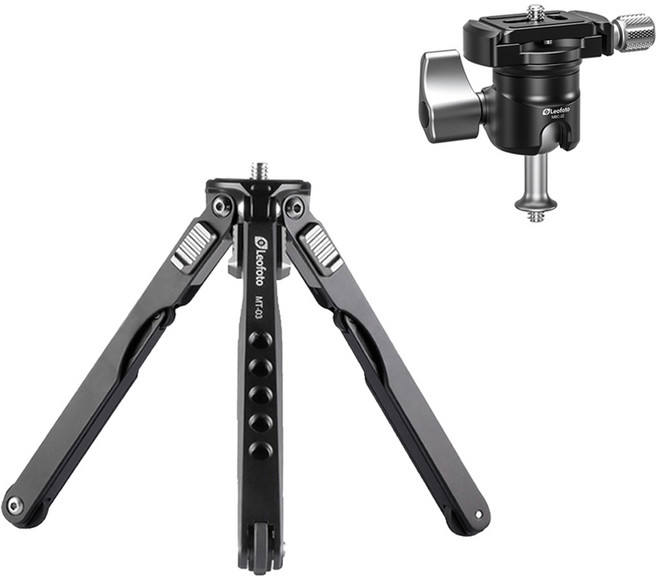 레오포토 미니삼각대 볼헤드 홀더 키트 세트, 1세트, MBC-22, MT-03