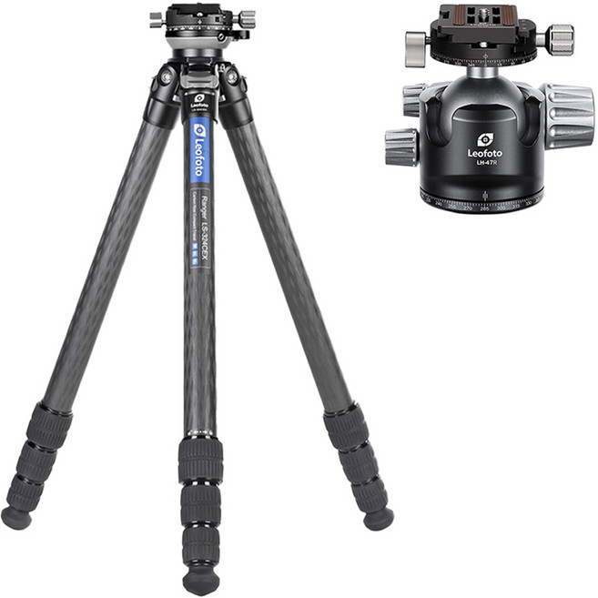 레오포토 레인저 레벨링 카본삼각대 볼헤드 키트 세트, 1세트, LH-47R, NP-60, LS-324CEX, RH-2L