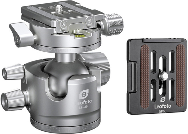 레오포토 볼헤드 실버 + 플레이트 키트 세트, 1세트, LH-36R, NP-50