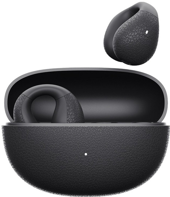 QCY 귀걸이 오픈형 블루투스 이어폰, QCY CT01 APP, 블랙