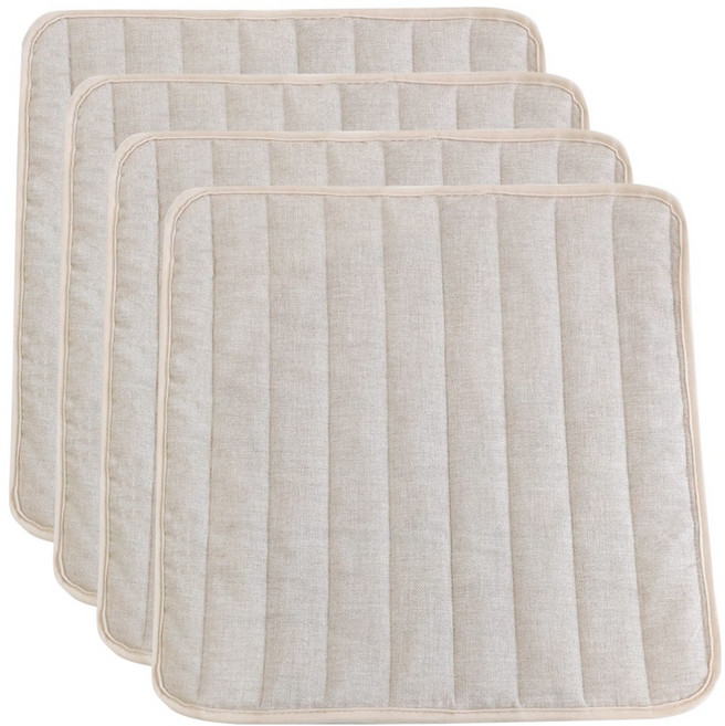 까사베르데 코빈 누빔 면 논슬립 방석 4p