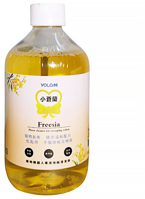 YOLOMi 悠樂米 掃地機器人清潔劑 小蒼蘭, 1瓶, 480ml