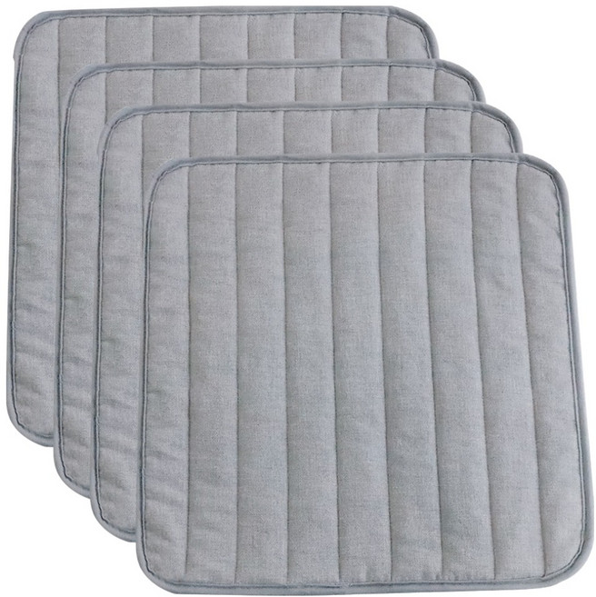 까사베르데 코빈 누빔 면 논슬립 방석 4p