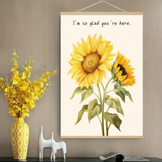 Lumion 招財進寶向日葵掛軸