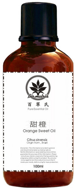 Bio-matrix 百翠氏 100%純精油 甜橙, 1瓶, 100ml