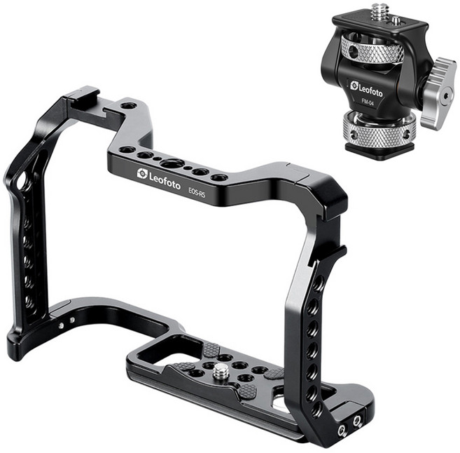레오포토 캐논 EOS R5/R6 카메라 케이지 + 모니터 홀더 세트, 1세트, 케이지(CAGE-EOS-R5/R6), 모니터 홀더(FM-04)