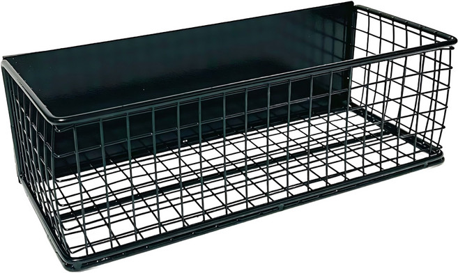 현관문 냉장고 부착 자석선반, 블랙, 1개