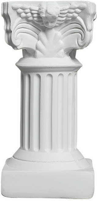 로시테라 악기 천사 미니 석고상 인테리어 소품 화이트 기둥