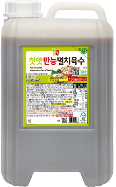 첫맛 만능 멸치육수, 10kg, 1개