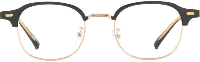 NUELEMEN 時尚獨特日常方形半框眼鏡