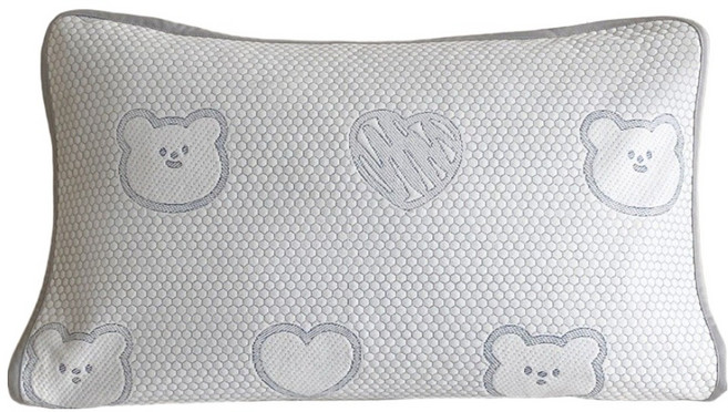 숨에르 여름 냉각 통기성 실크 밴드형 베개커버