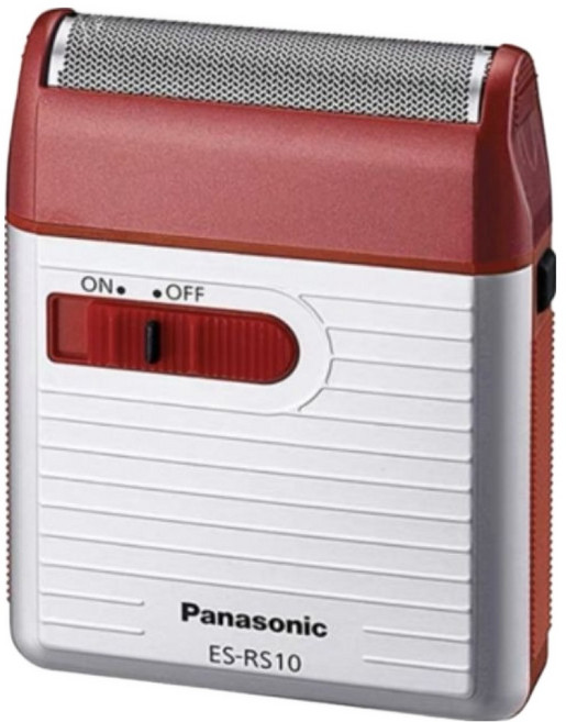 Panasonic 往復式 電動刮鬍刀 紅色 攜帶式 乾電池式 乾式刮鬍 附修剪器 ES-RS10-R