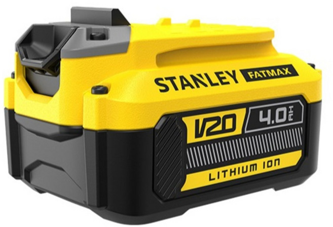 STANLEY TOOLS 台灣公司貨 20V 滑軌式鋰電池 4.0Ah, SB204, 1個